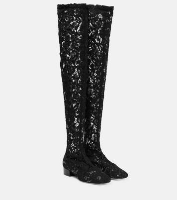 Botas mosqueteras con encaje | Valentino Garavani