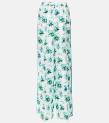 Pantalon ample Umile à taille haute en soie | Max Mara