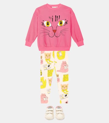 Printed cotton leggings | Mini Rodini