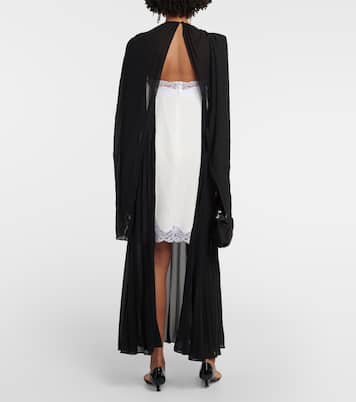 Abito midi Mrs Robinson con mantella | Christopher Kane