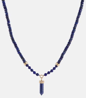 Collier en or 14 ct, perles diamants et lapis | Sydney Evan
