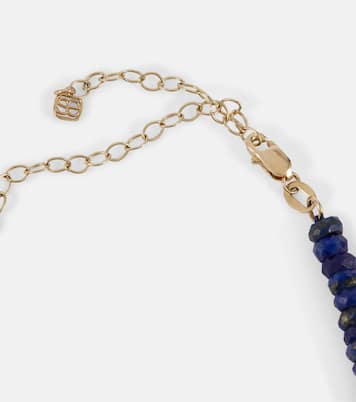 Collier en or 14 ct, perles diamants et lapis | Sydney Evan