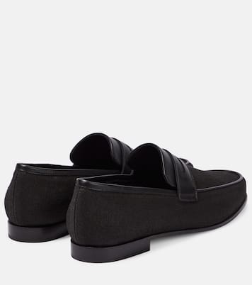 Penny Loafers aus Canvas mit Leder | Toteme