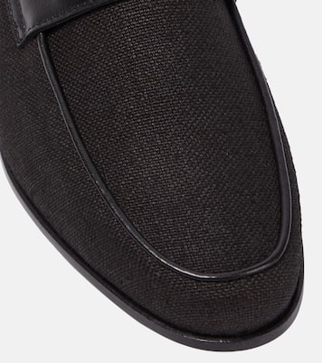 Penny Loafers aus Canvas mit Leder | Toteme