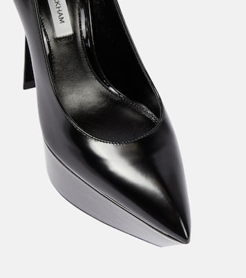 Leather platform pumps | Victoria Beckham