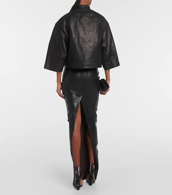 Chaqueta de piel cropped | Rick Owens