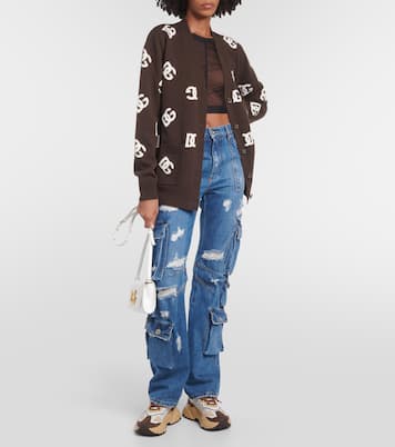 Logo virgin wool cardigan | Dolce&Gabbana