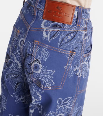 Jeans flared e vita alta con stampa | Etro