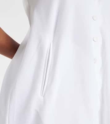 Vestido corto de algodón festoneado | Marysia