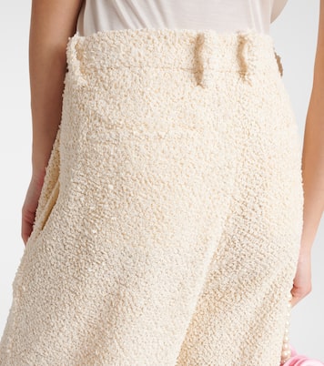 Pantalones anchos de bouclé de tiro alto | Magda Butrym