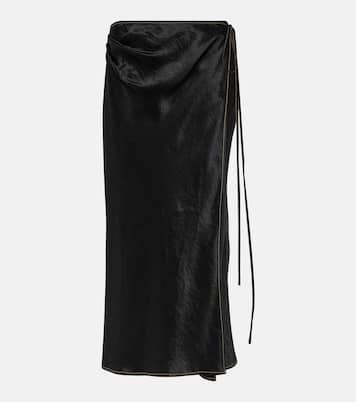 Gonna a portafoglio in raso | Acne Studios