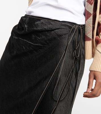 Gonna a portafoglio in raso | Acne Studios