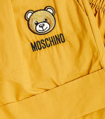 Short Teddy Bear à taille haute en coton | Moschino Kids
