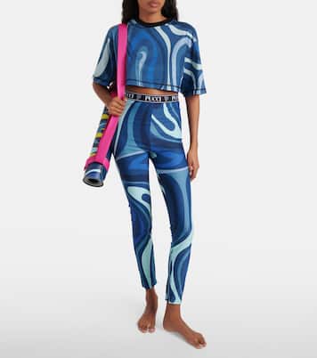 Crop top Marmo de jersey de algodón | Pucci