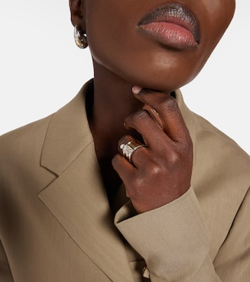 Erin 18kt gold and white gold ring with diamonds | Rainbow K