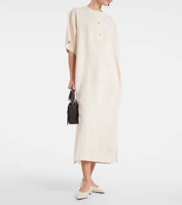 Vestido camisero midi Miles de crepé | Toteme