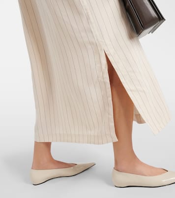 Vestido camisero midi Miles de crepé | Toteme