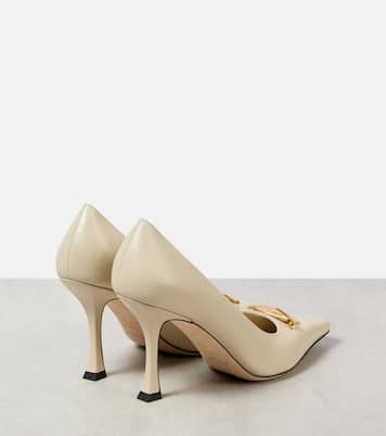 Escarpins Ryker 90 en cuir à ornements | Jimmy Choo