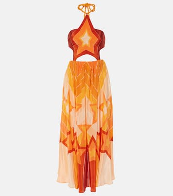 Abito midi Gradient Stripes con cut-out | Farm Rio