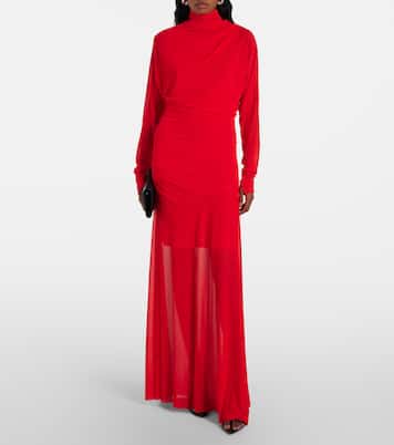 Robe longue Paula en crêpe | Proenza Schouler
