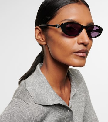 Cat-Eye-Sonnenbrille mit Kristallen | Gucci