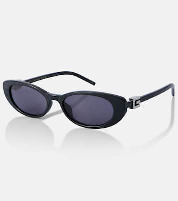 Cat-Eye-Sonnenbrille mit Kristallen | Gucci