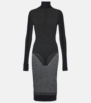 Robe midi à col roulé | Saint Laurent