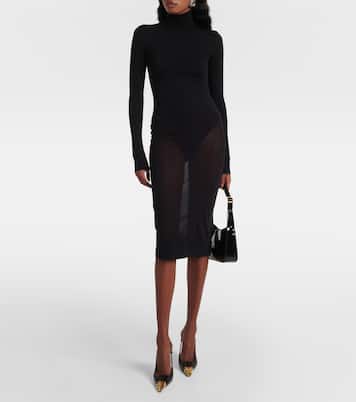 Robe midi à col roulé | Saint Laurent