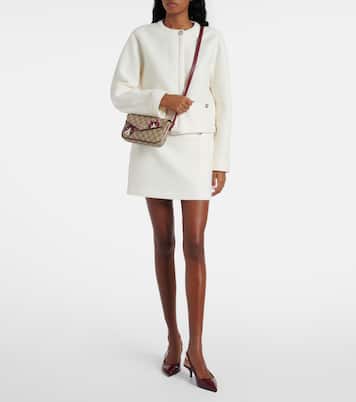 Borsa GG Mini in pelle con stampa | Gucci