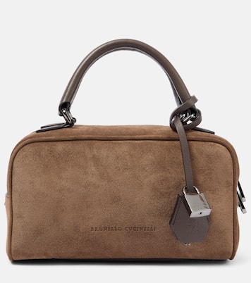 Borsa Foulard Small in suede | Brunello Cucinelli