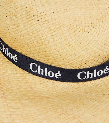 Cappello in rafia con logo | Chloé Kids