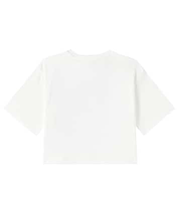 Camiseta en jersey de algodón con logo | Stella McCartney Kids