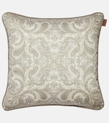 Coussin en jacquard de coton à fleurs | Etro