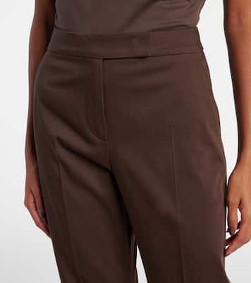 Pantaloni cropped Okra in cotone | Max Mara