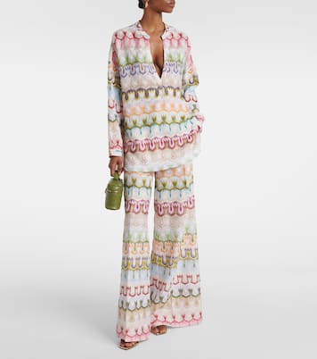 Low-Rise Palazzo-Hose | Missoni