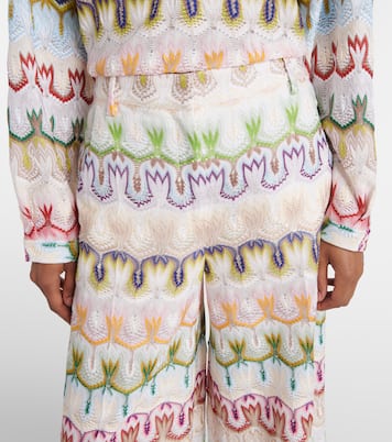 Low-Rise Palazzo-Hose | Missoni