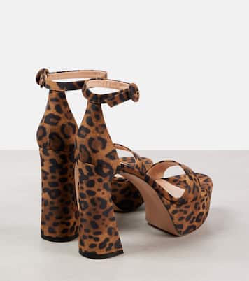 Sandalias con estampado de leopardo | Gianvito Rossi