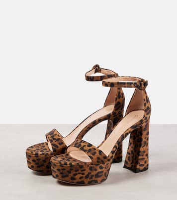 Sandalias con estampado de leopardo | Gianvito Rossi