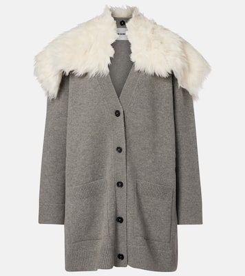 Wool, cotton, and cashmere-blend cardigan | Jil Sander