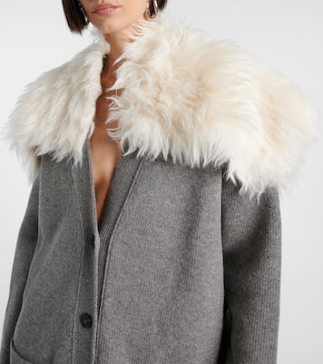 Wool, cotton, and cashmere-blend cardigan | Jil Sander