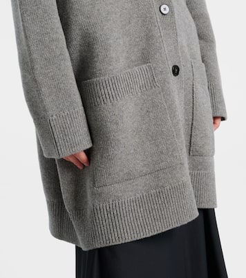Wool, cotton, and cashmere-blend cardigan | Jil Sander