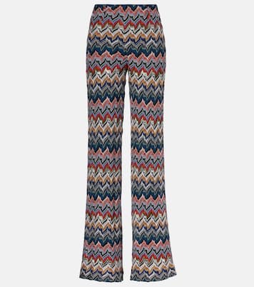 Pantaloni a palazzo in maglia traforata | Missoni