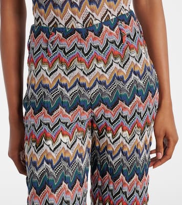 Pantaloni a palazzo in maglia traforata | Missoni