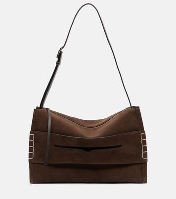 Bolso al hombro Loafer de ante | JW Anderson
