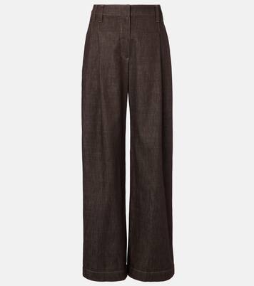 Mid-rise wide-leg jeans | Brunello Cucinelli