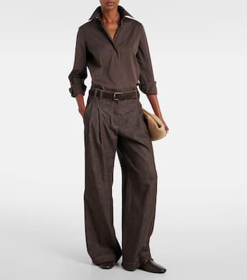 Mid-rise wide-leg jeans | Brunello Cucinelli