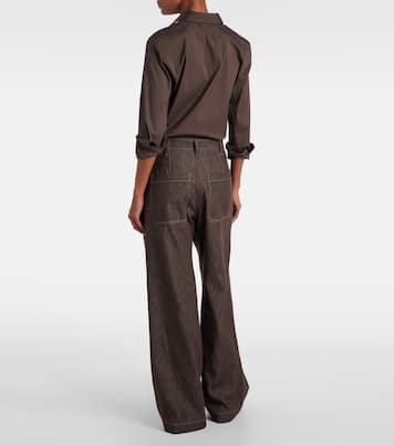 Mid-rise wide-leg jeans | Brunello Cucinelli