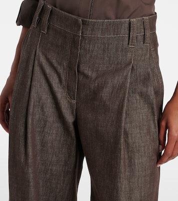 Mid-rise wide-leg jeans | Brunello Cucinelli