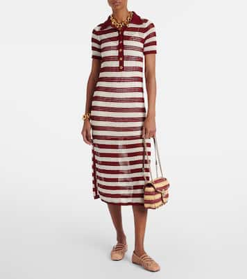 Bailarinas de malla con piel y Horsebit | Gucci