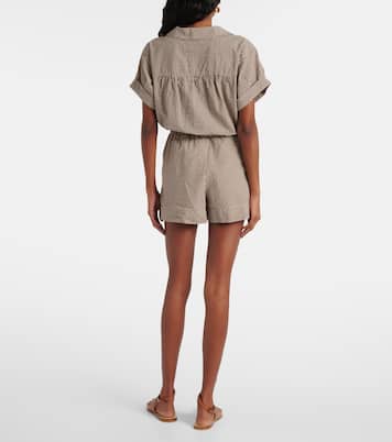 Shorts Tijana de sirsaca a cuadros | Veronica Beard